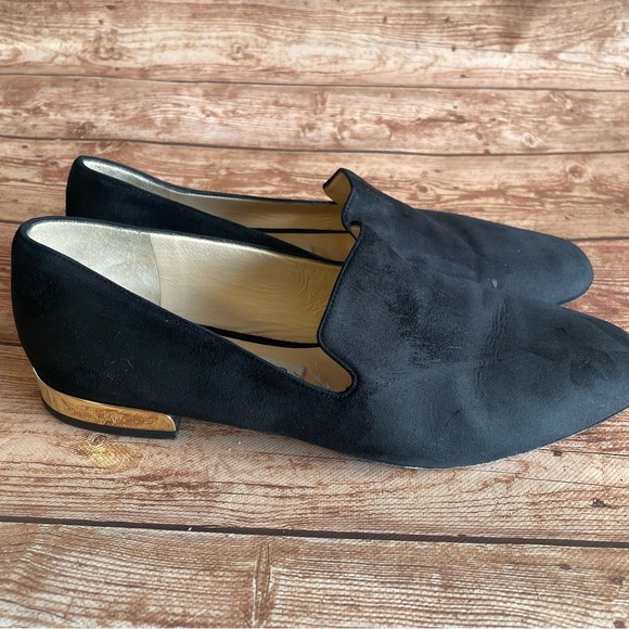 Jimmy Choo woman Black Suede Jaida Smoking  Size 37.5 usa 6.5 - Picture 10 of 16